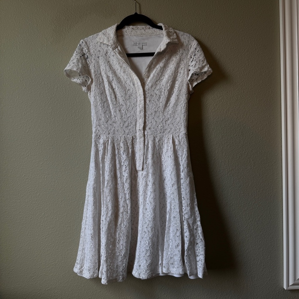 white lace dress